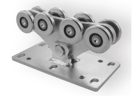 Cais wielstel medium 8 wiels, 6 gats – grote voetplaat