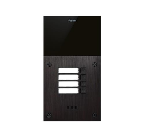 Fasttel De FT600-4 is een intercom met 2 sip accounts, zwart