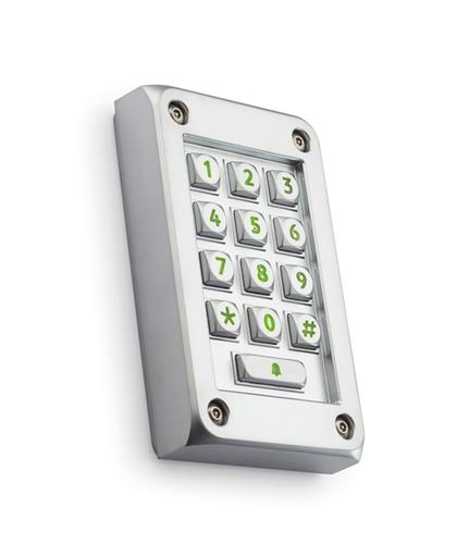 Paxton vandaalbestendig metalen keypad.
