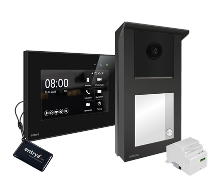 Entrya Vision kit opbouw met 1 belknop