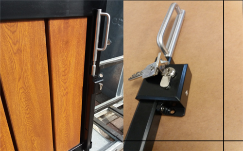 HS Mechanische grondgrendel met cillinder